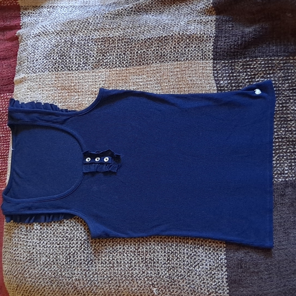 Juicy Couture Women blue navy Sleeveless T-Shirt Xs